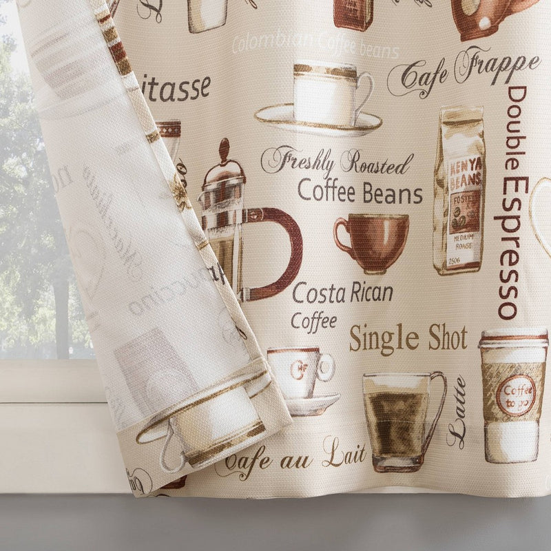 54"x14" Bristol Coffee Shop Window Valance Ivory - No. 918
