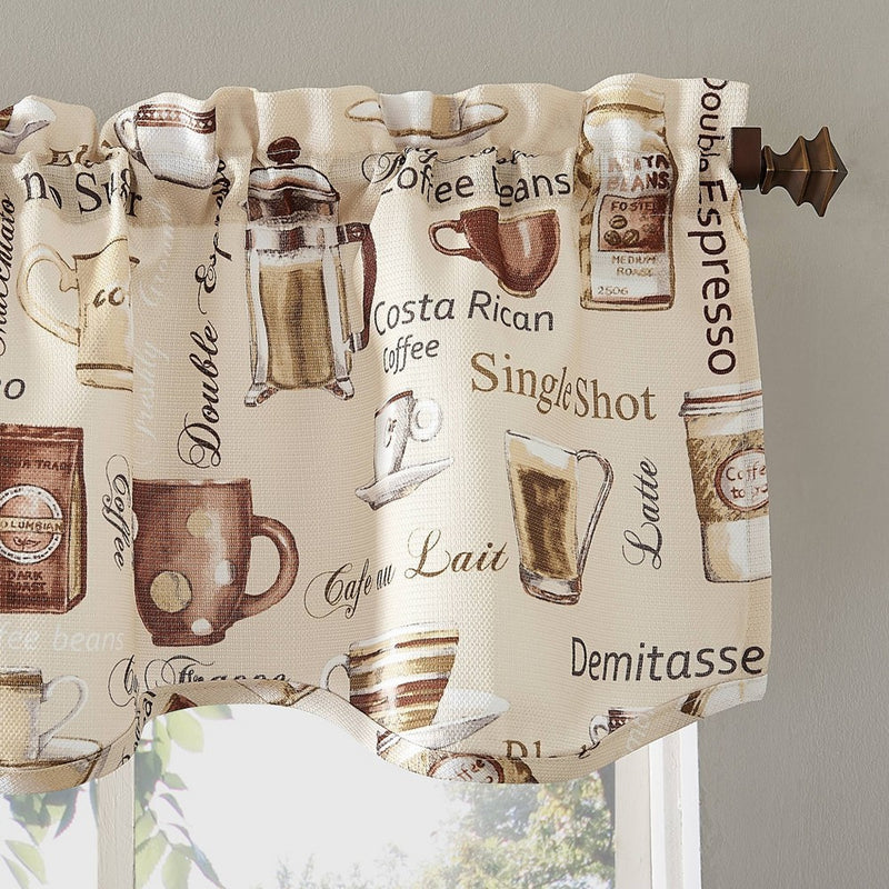 54"x14" Bristol Coffee Shop Window Valance Ivory - No. 918