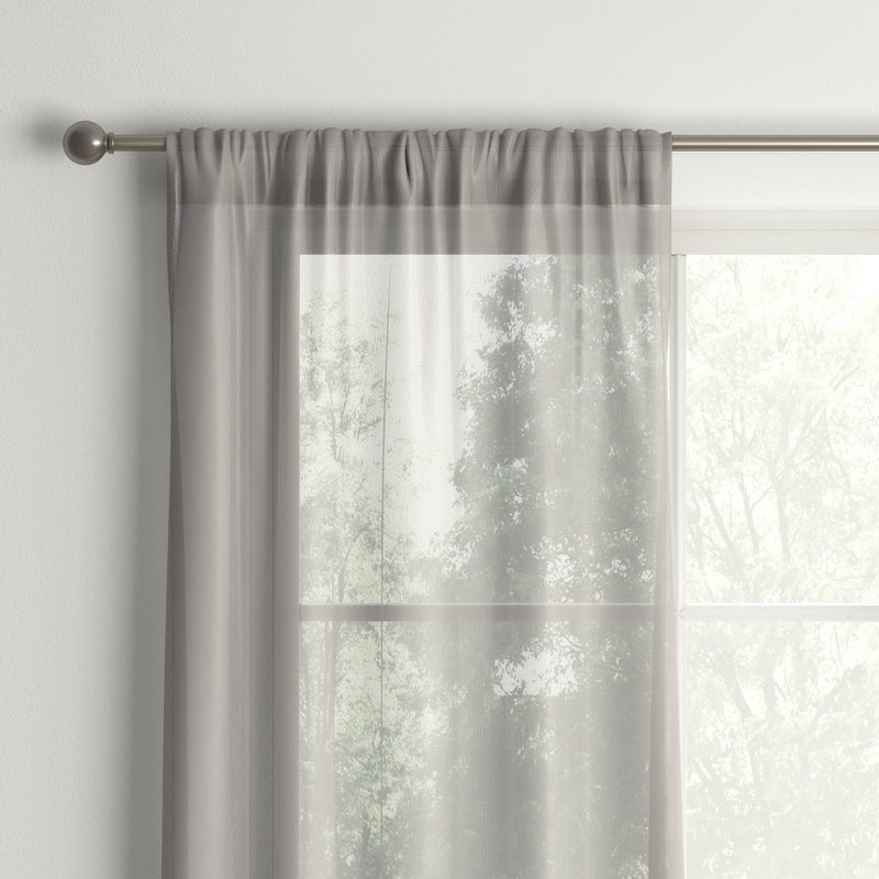 1pc 60"x84" Sheer Voile Window Curtain Panel Gray - Room Essentials