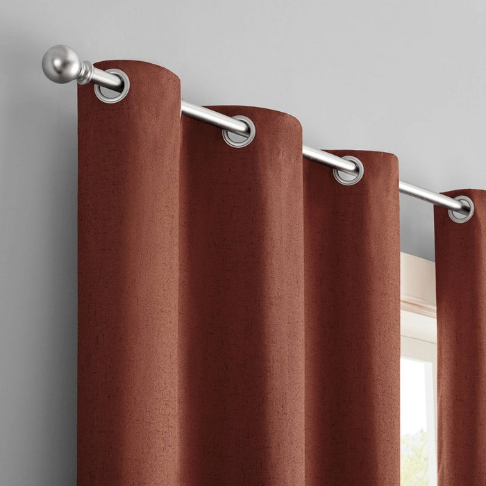 1pc 42"x84" Blackout Windsor Curtain Panel Burnt Henna - Eclipse