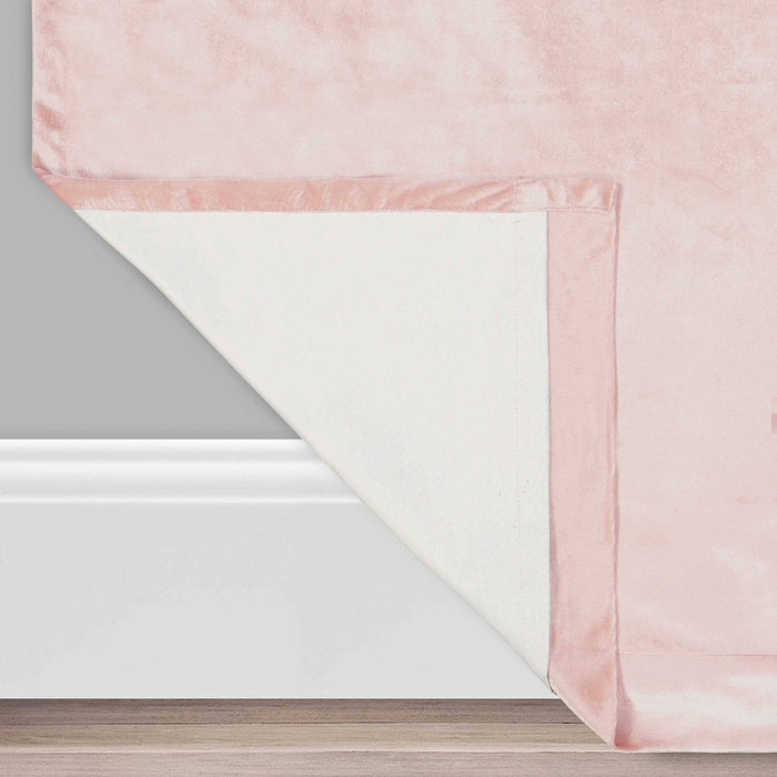 63"x50" Harper Velvet Absolute Zero Blackout Window Panel Pink - Eclipse