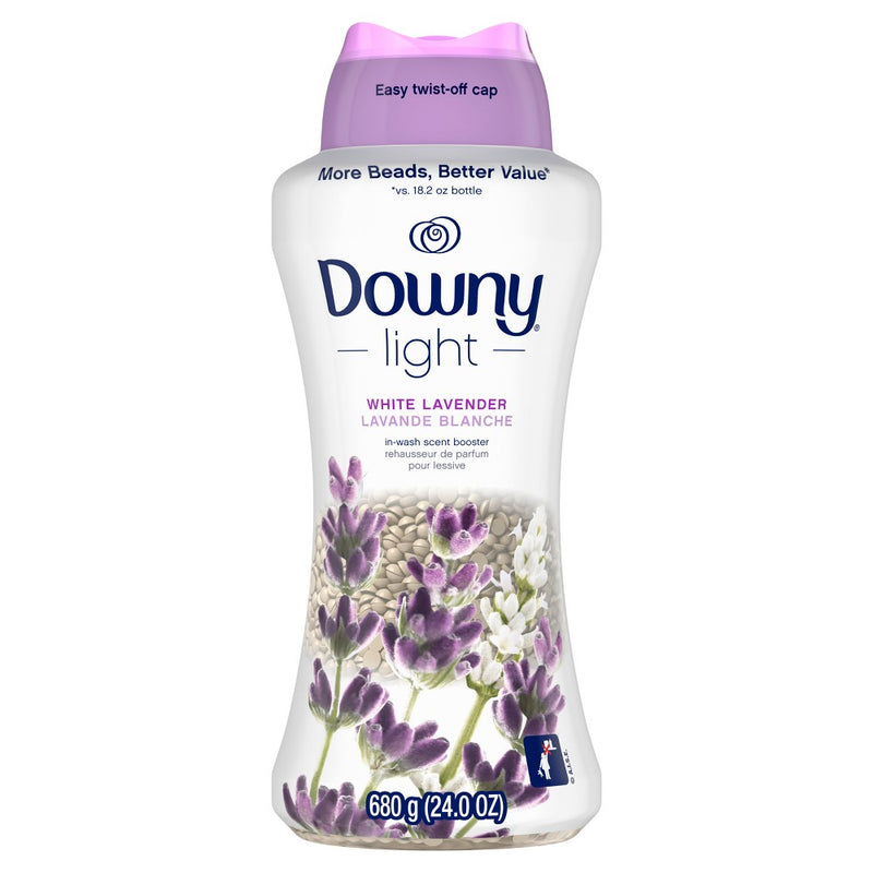Downy Light Laundry Scent Booster Beads for Washer with No Heavy Perfumes - White Lavender - 24oz