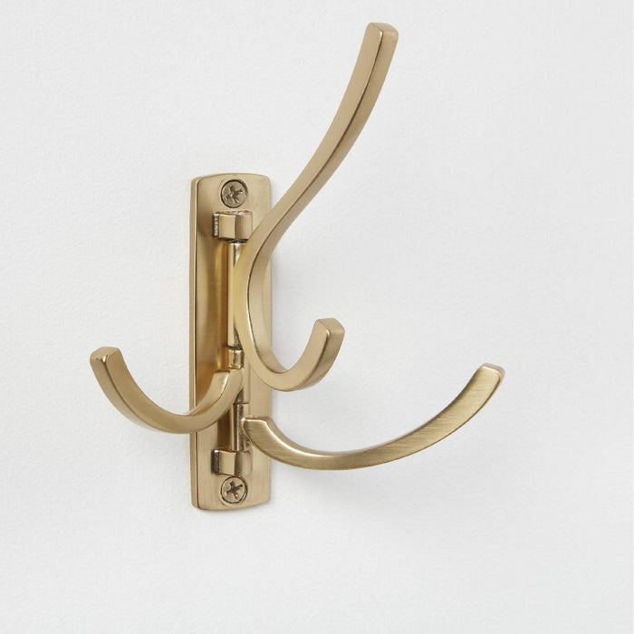 Modern Octopus Multi Swivel Hook Gold - Brightroom