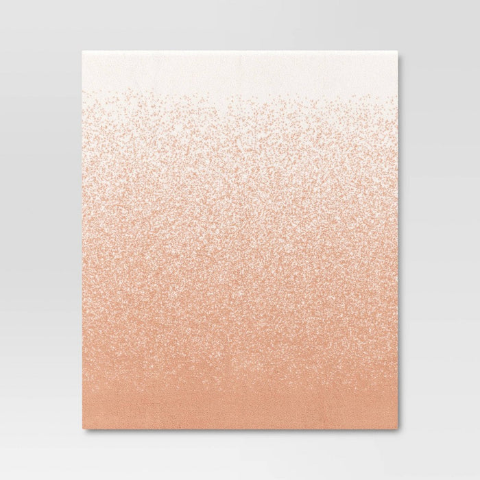 Reversible Ombre Cozy Feathery Knit Throw Blanket Clay Pink - Threshold