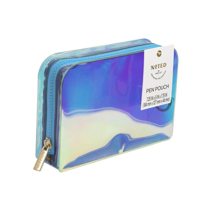 Post-it Iridescent Pen Pouch with Blue Zipper