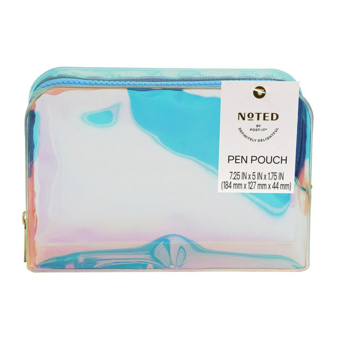 Post-it Iridescent Pen Pouch with Blue Zipper