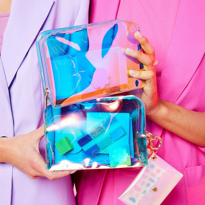 Post-it Iridescent Pen Pouch with Blue Zipper