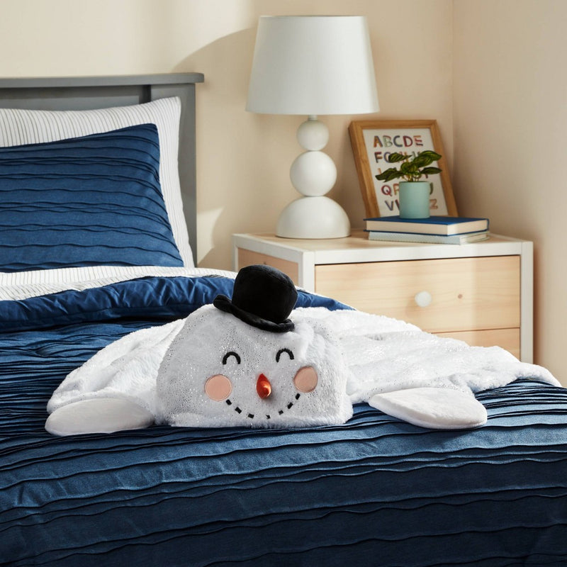 Snowman Holiday Kids' Hooded Blanket - Pillowfort