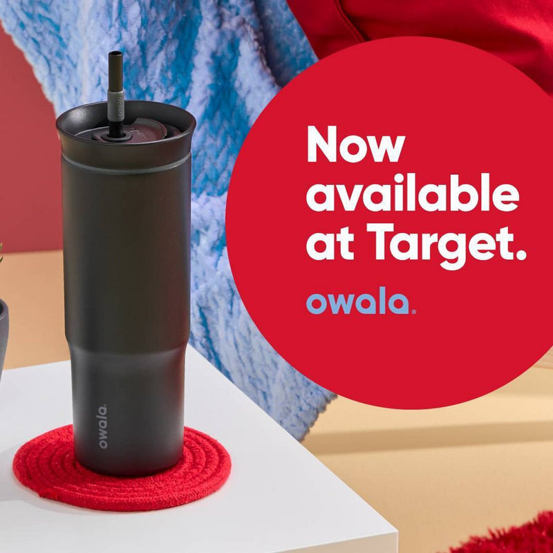 Owala 24oz Stainless Steel Straw Tumbler - Black