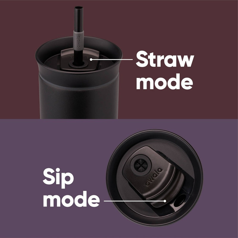 Owala 24oz Stainless Steel Straw Tumbler - Black