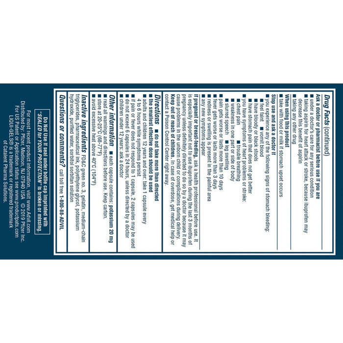 Advil Pain Reliever/Fever Reducer Liqui-Gel Minis - Ibuprofen (NSAID) - 160ct