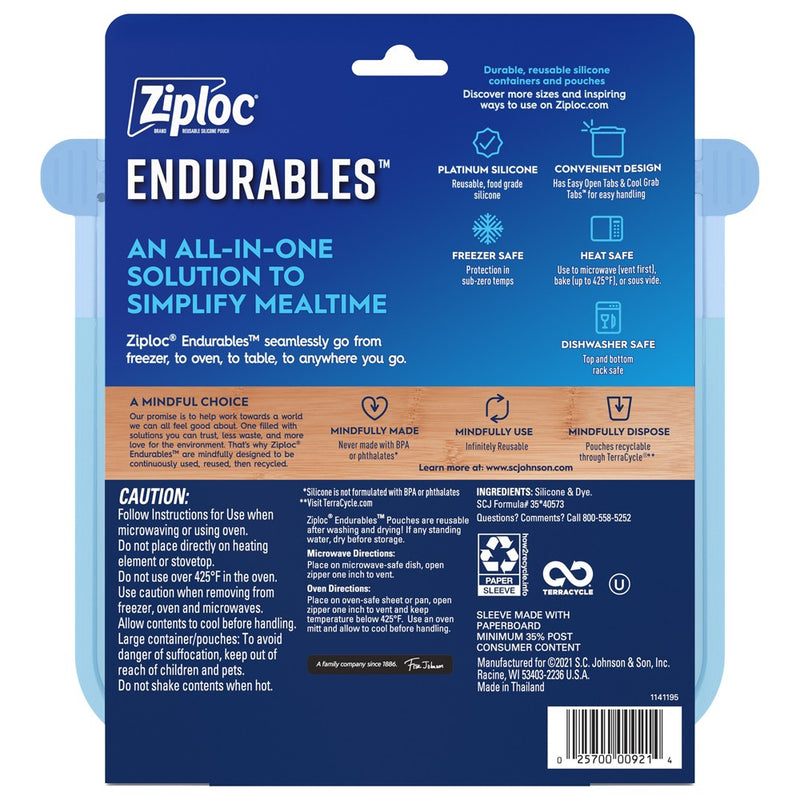 Ziploc Endurables Pouch - Medium - 1ct/16 fl oz