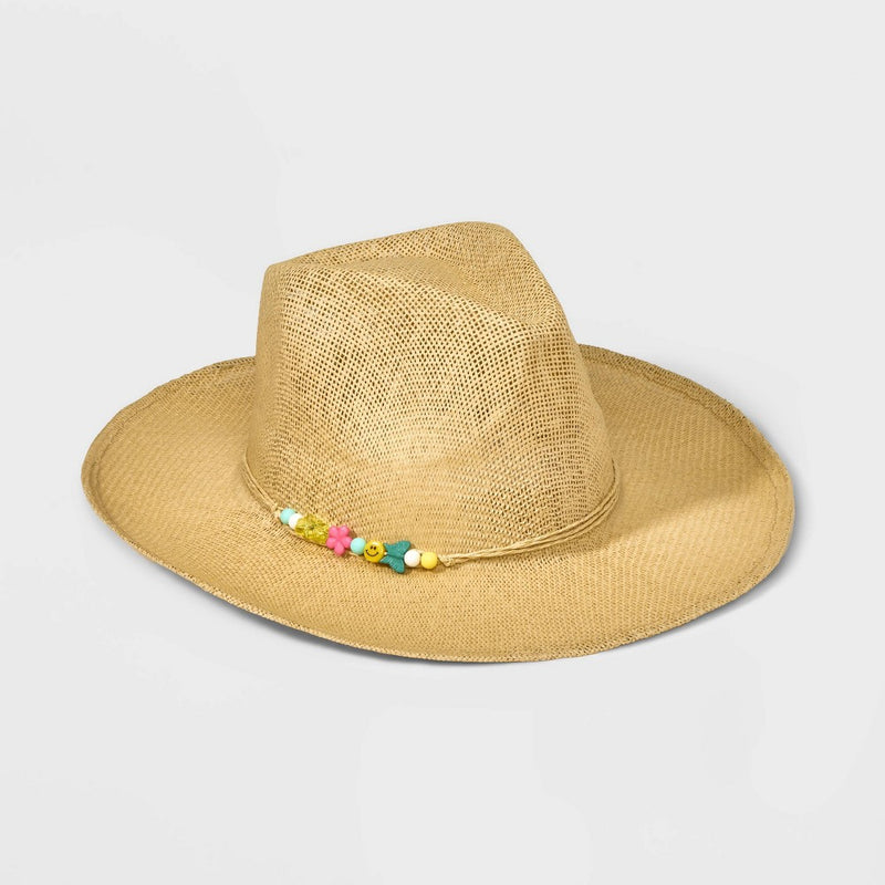 Western with Beads Cowboy Hat - Wild Fable Cream