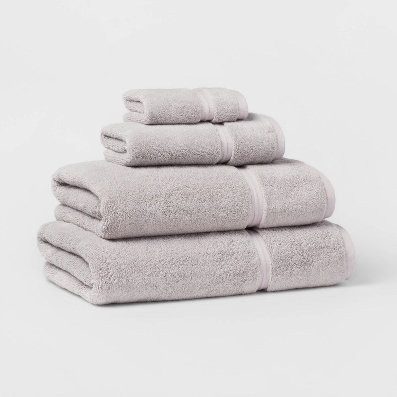 Spa Plush Bath Towel Light Gray - Threshold
