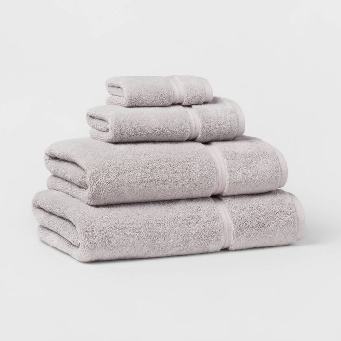 Spa Plush Bath Towel Light Gray - Threshold