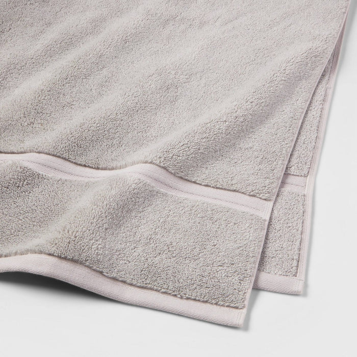 Spa Plush Bath Towel Light Gray - Threshold