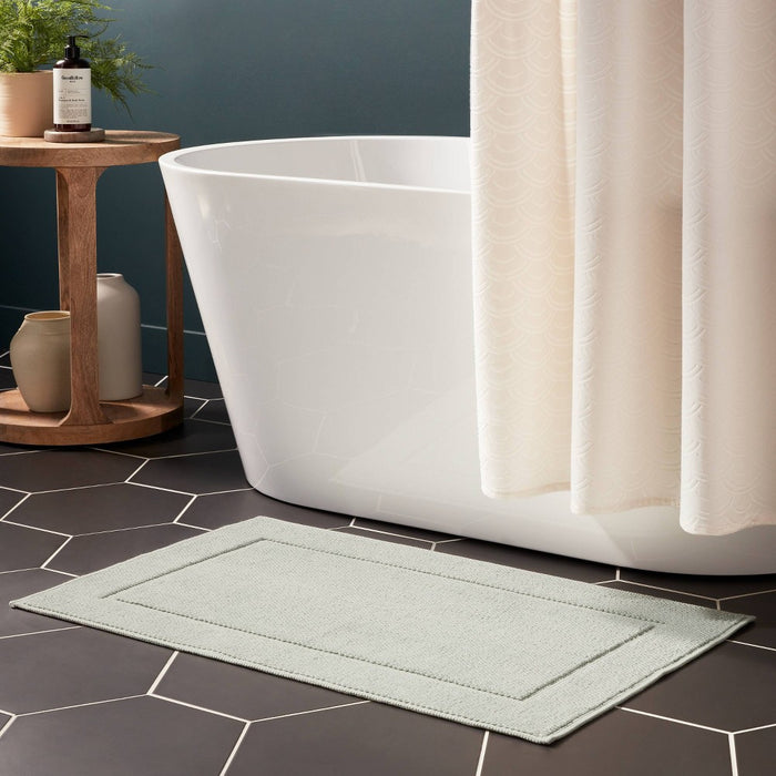 21"x34" Spa Plush Bath Mat Light Mint - Threshold