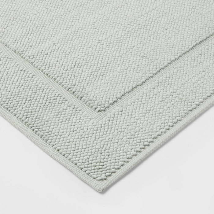 21"x34" Spa Plush Bath Mat Light Mint - Threshold