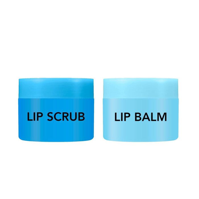 Holler and Glow Plump Pout Lip Scrub and Balm Set - Coconut - 0.17oz/2ct