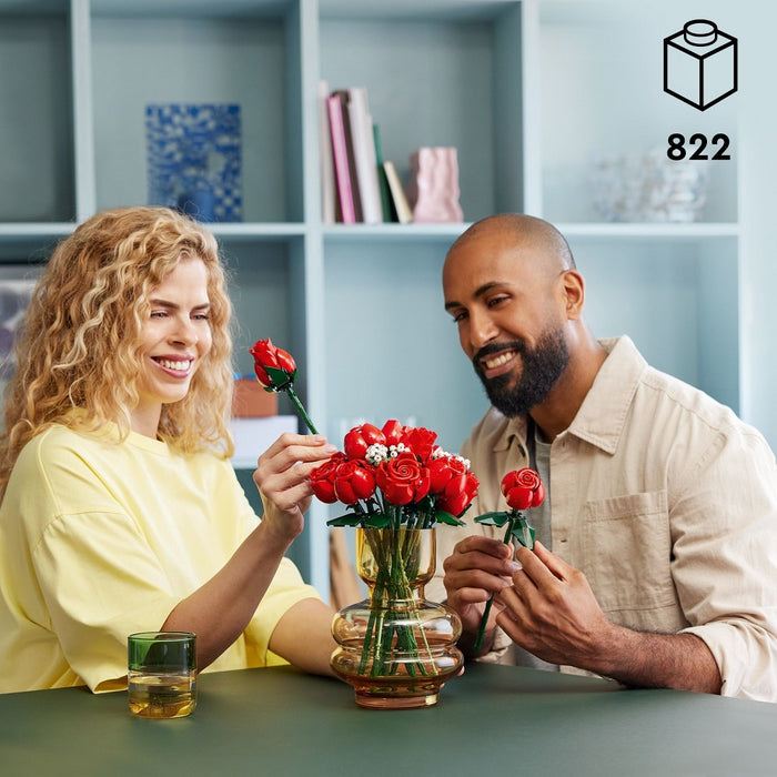 LEGO Icons Bouquet of Roses Build and Display Set for Valentines Day 10328