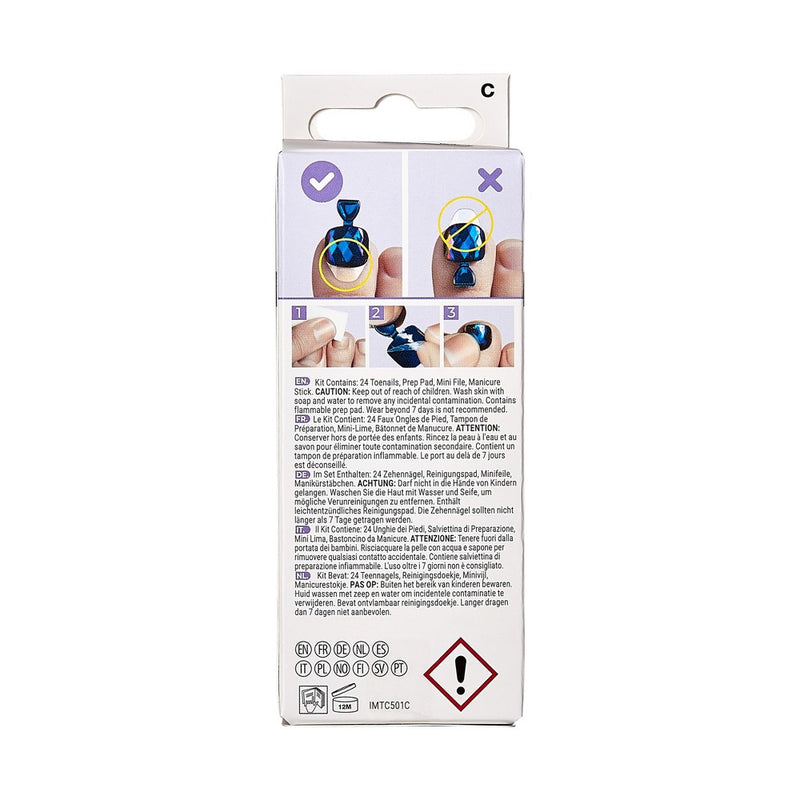 imPRESS Press-On Manicure Square Fake Toenails - We're Good - 27ct