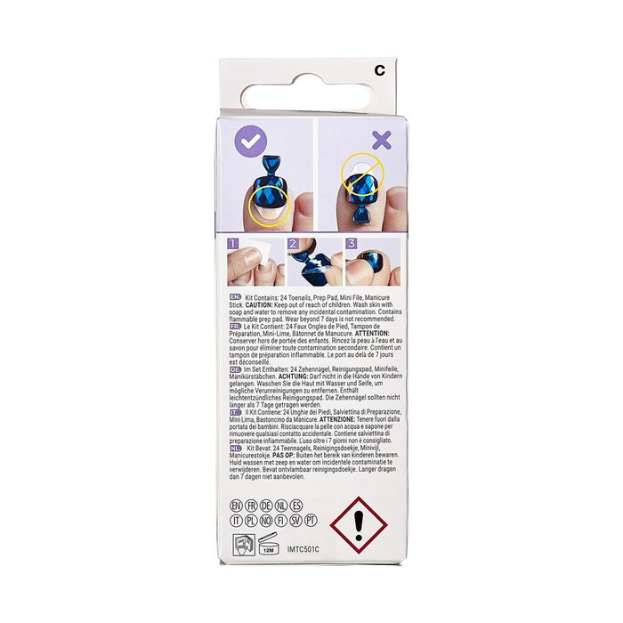 imPRESS Press-On Manicure Square Fake Toenails - We're Good - 27ct