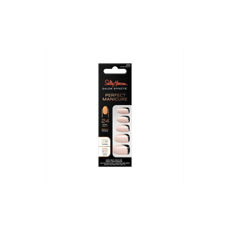 Sally Hansen Salon Effects Perfect Manicure Press on Nails Kit - Oval - Swoop There It Is - 24ct