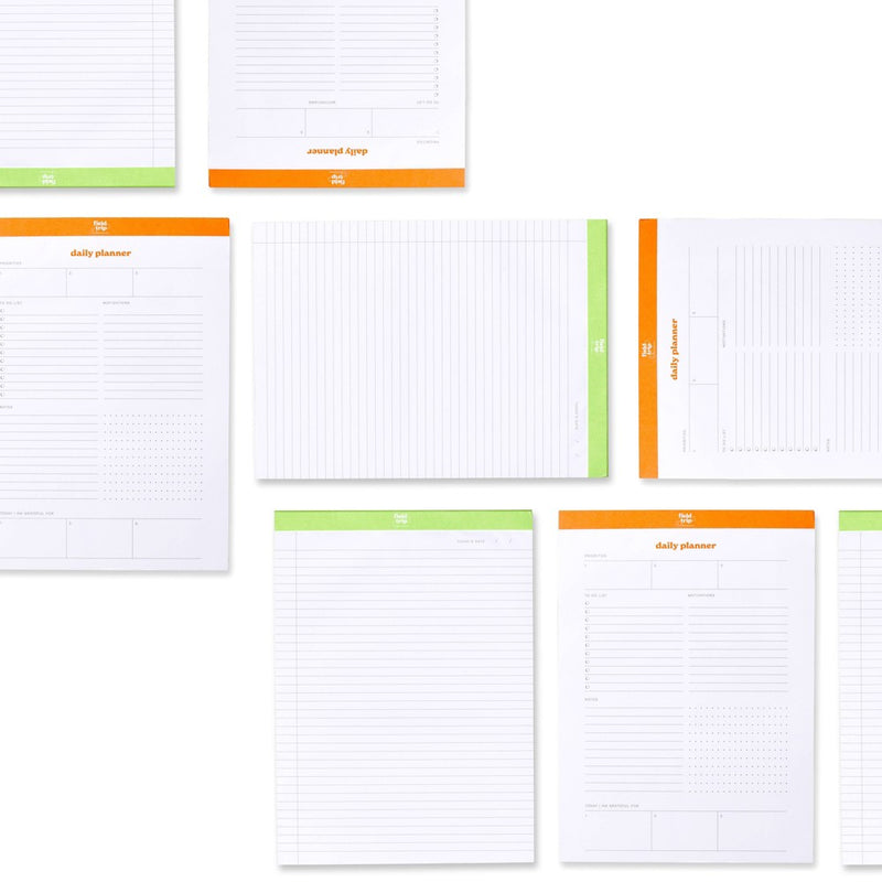 Field Trip 8.5"x11.75" Notepad Lined Green