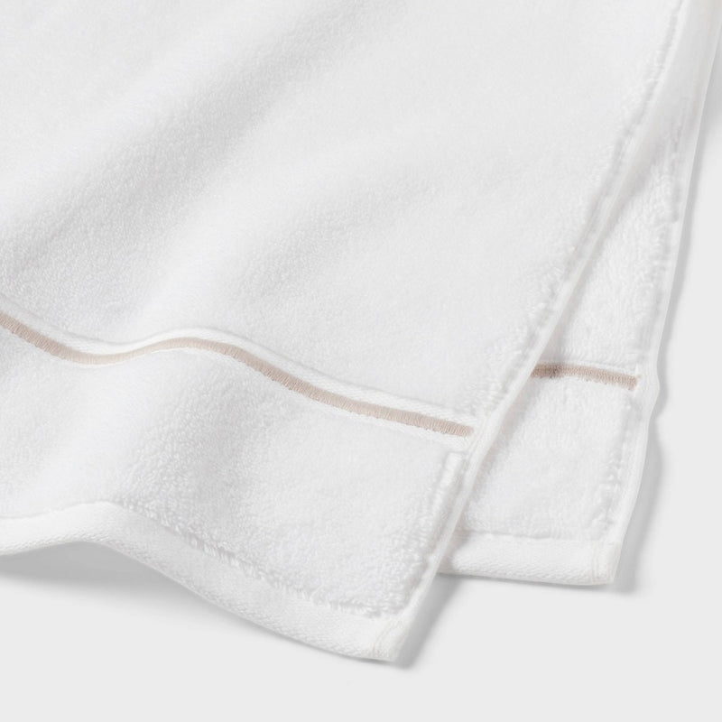 Spa Plush Hand Towel Light Gray Embroidered - Threshold