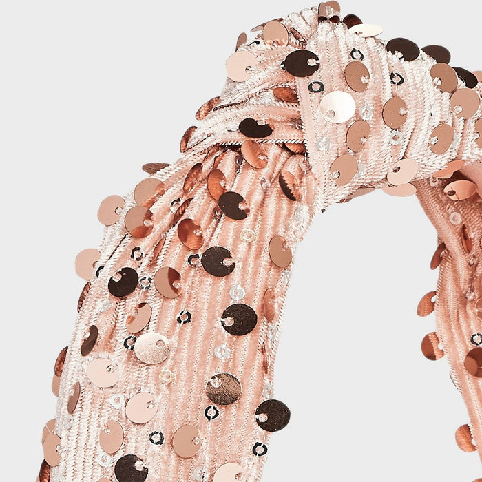 Girls' Sequin Top Knot Headband - Cat & Jack Pink
