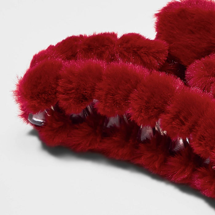 Girls' 3pk Stone Fur Claw Clip Set - art class