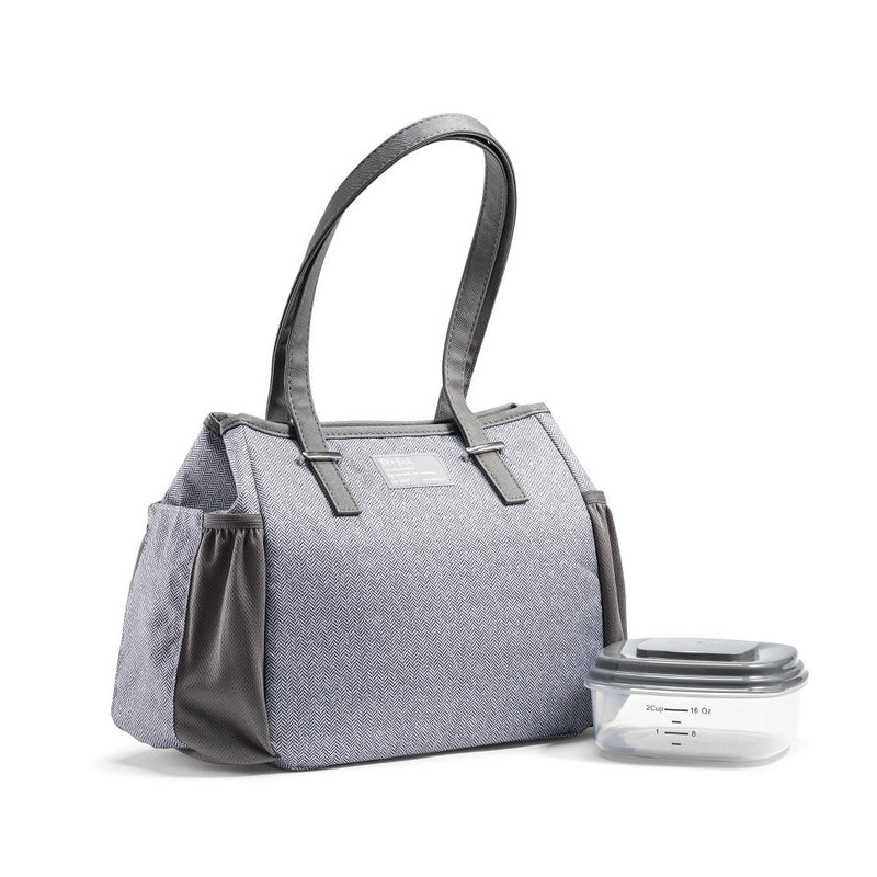 Fit & Fresh Copley Lunch Kit - Gray Tweed