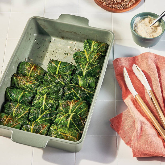 9"x13" Rectangle Stoneware Baking Dish Sage Green - Figmint