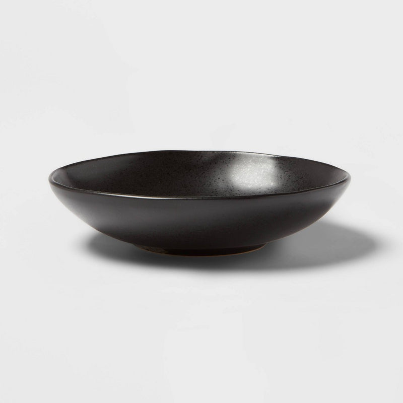 38oz Earthenware Houlton Dinner Bowl Dinner Black - Threshold
