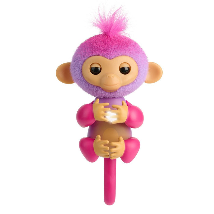 Fingerlings 2023 NEW Interactive Baby Monkey Reacts to Touch 70+ Sounds & Reactions Charlie Purple