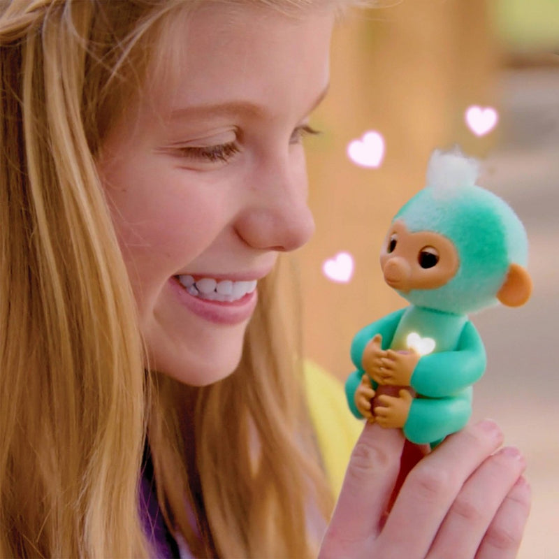 Fingerlings 2023 NEW Interactive Baby Monkey Reacts to Touch 70+ Sounds & Reactions Charlie Purple