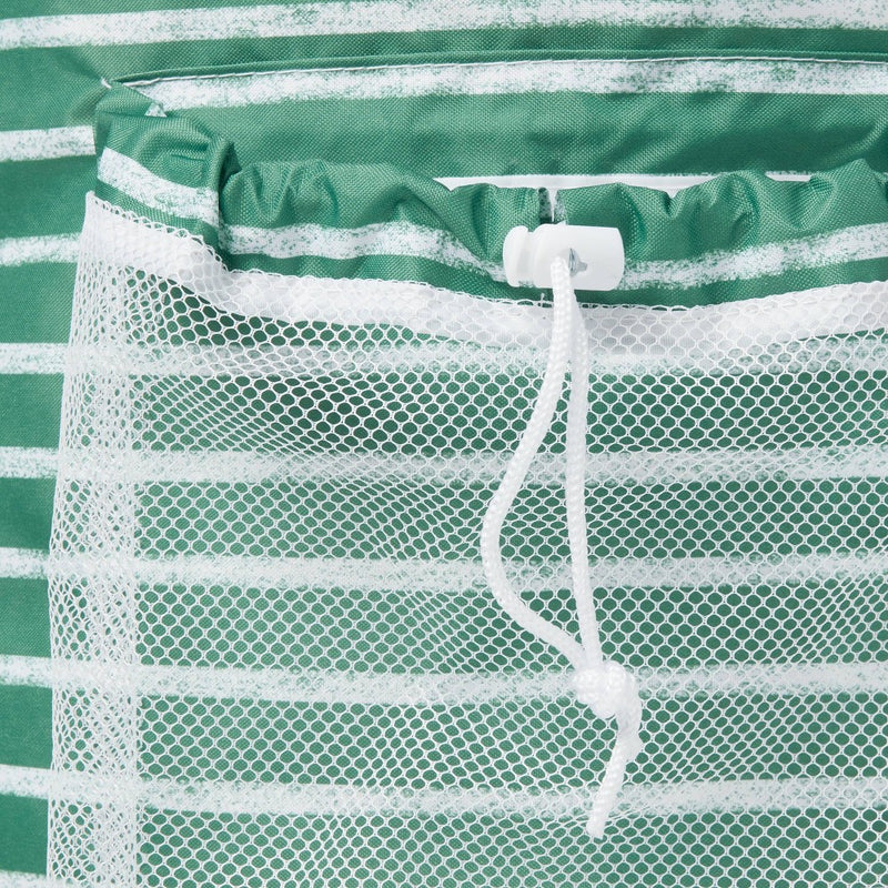 Backpack Laundry Bag Textured Striped Green - Brightroom