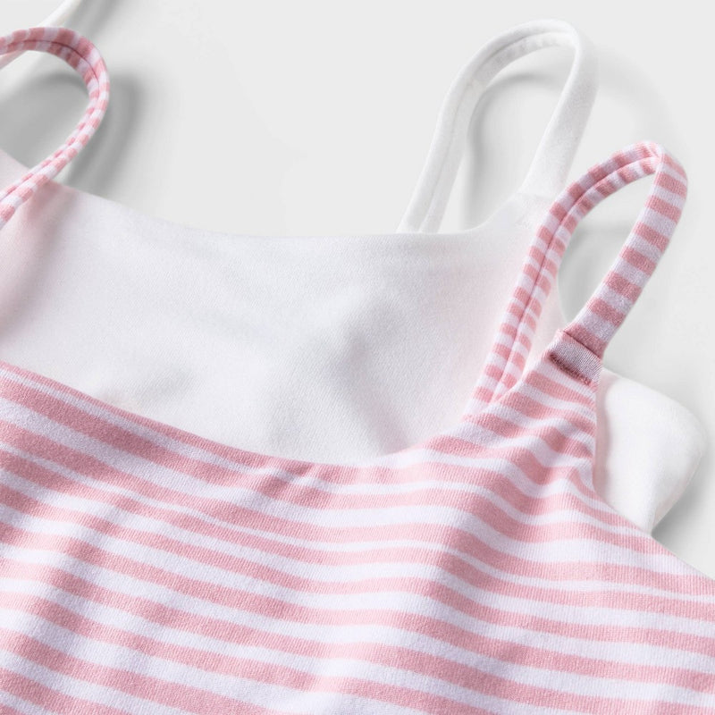 Girls' 2pk Bralette - art class Pink M