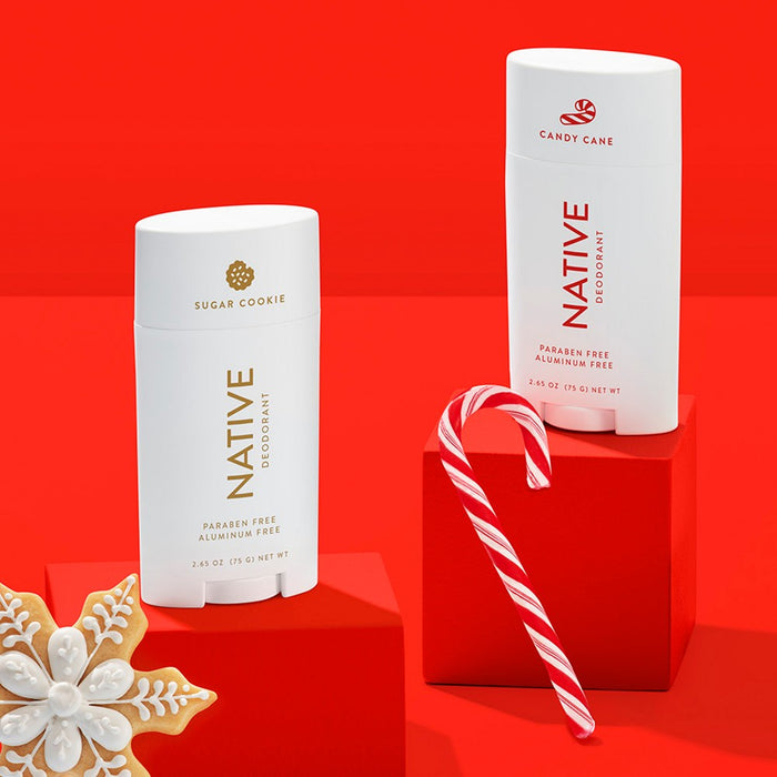 Native Deodorant - Limited Edition Holiday - Candy Cane - Aluminum Free - 2.65 oz