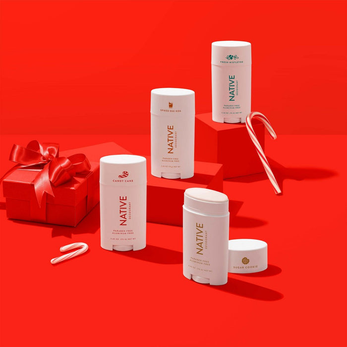 Native Deodorant - Limited Edition Holiday - Candy Cane - Aluminum Free - 2.65 oz