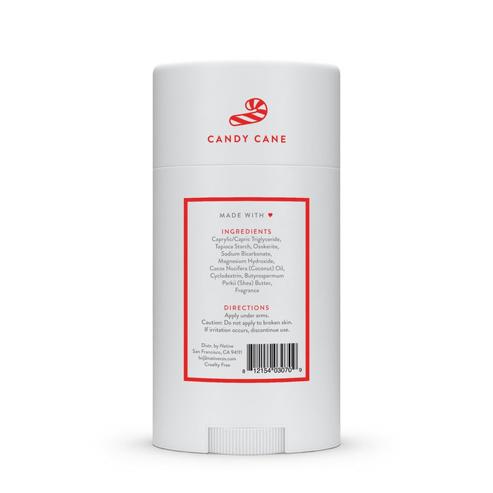 Native Deodorant - Limited Edition Holiday - Candy Cane - Aluminum Free - 2.65 oz