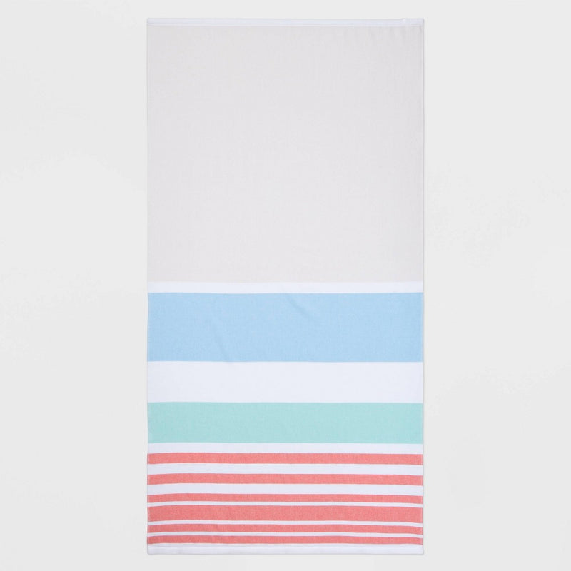 Warm Striped Sand Resist Beach Towel - Sun Squad