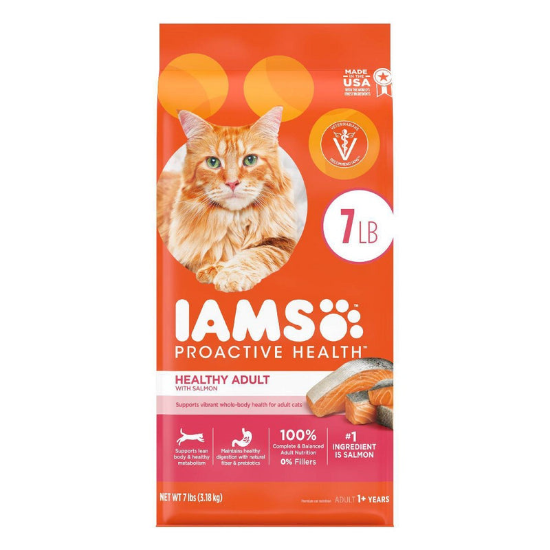 IAMS Proactive Health with Salmon Adult Premium Dry Cat Food - 7lbs
