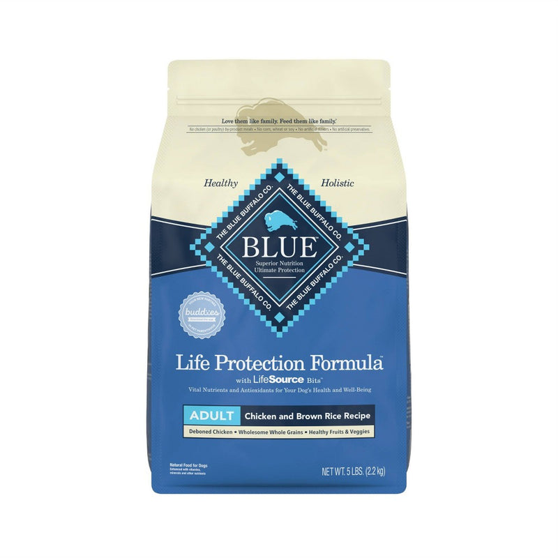 Blue Buffalo Life Protection Formula Natural Adult Dry Dog Food with Chicken and Brown Rice - 5lbs