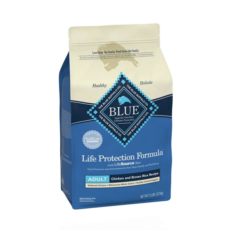 Blue Buffalo Life Protection Formula Natural Adult Dry Dog Food with Chicken and Brown Rice - 5lbs