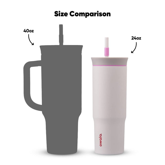 Owala 24oz Stainless Steel Straw Tumbler - Sleek