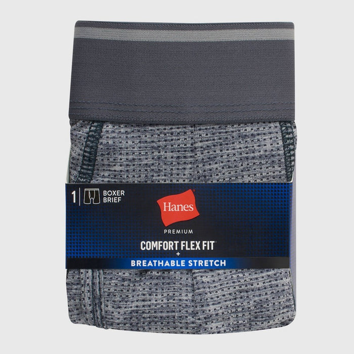 Hanes Premium Men's Breathable Mesh Comfort Flex Fit Boxer Briefs - Blue S