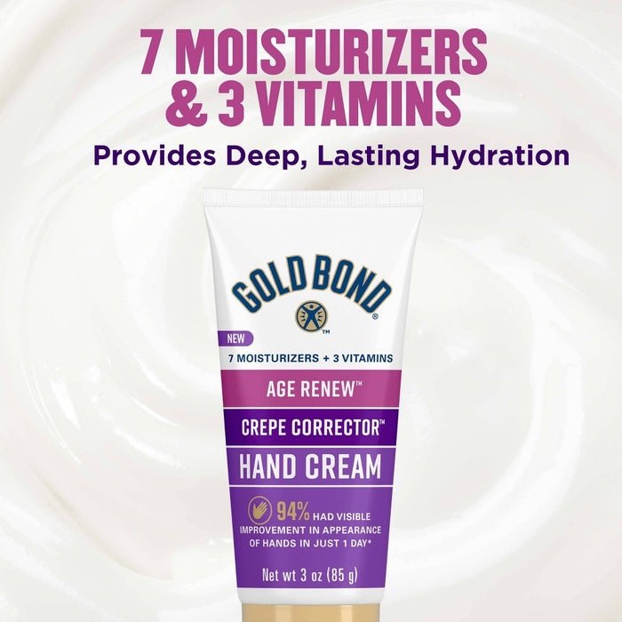 Gold Bond Age Renew Crepe Corrector Hand Cream Apple & Watermelon - 3oz