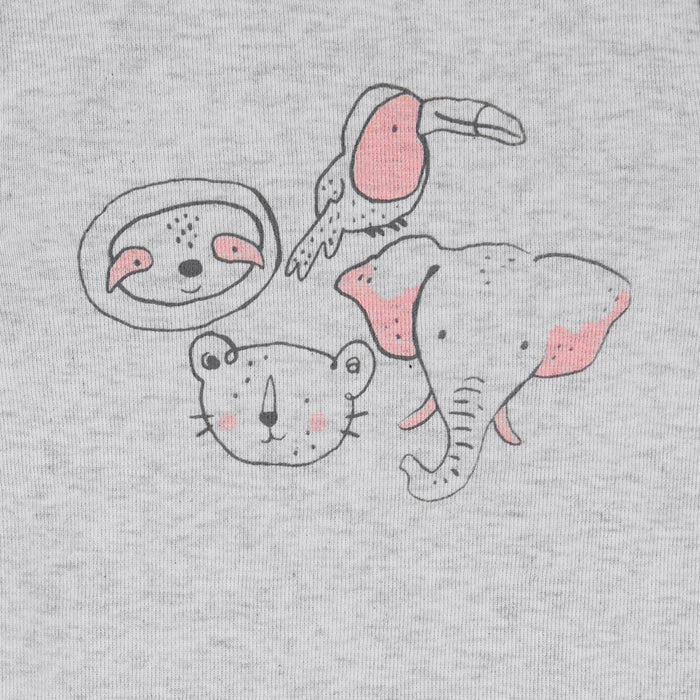 Carter's Just One You Baby Girls' Safari Top & Bottom Set - Pink/Gray 3M