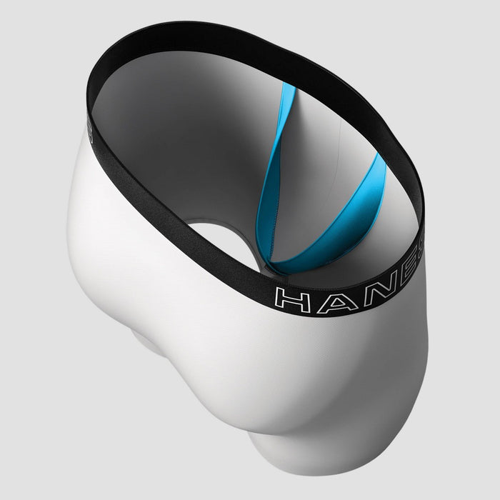 Hanes Premium Men's 3pk Boxer Briefs with Anti Chafing Total Support Pouch - Gray/BlackS